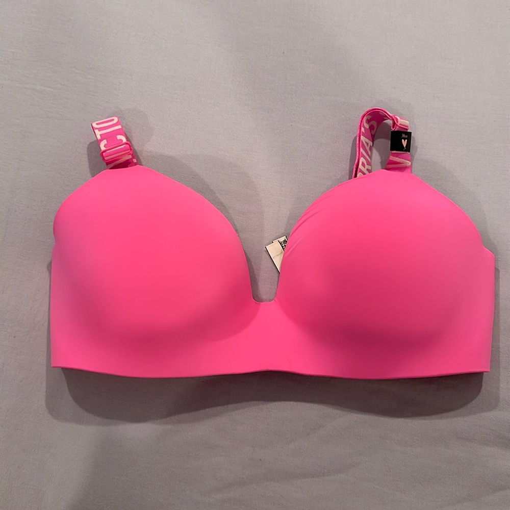 Victoria Secret hot pink no wire bra 38DD